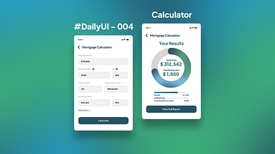 DailyUI 004 - Calculator branding design graphic design mobile app ui ux