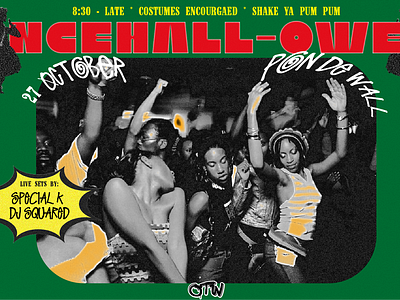 Dancehall-oween Poster Design (IG) graphic design poster poster design print social media