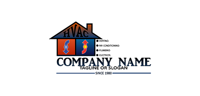 HVAC-Little-House-Logo-1600 app branding design graphic design illustration logo logos typography ui vector