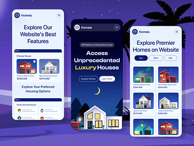 Homies-Real Estate Website 2d illustration branding design graphic design homepage illustration illustration landing page landing page property listing property management real estate illustration website real estate ui realtor ui ux vector website