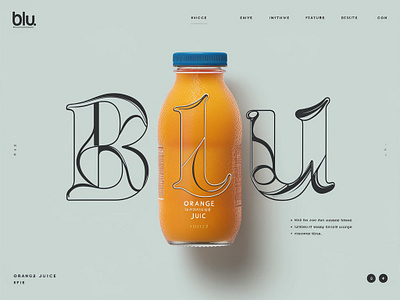 Orange Juice Homepage UI Design branding ui