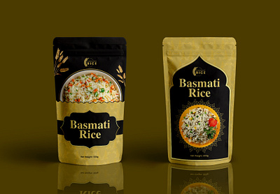 Rice Pouch Packaging Design basmati rice pouch design packaging packaging design pouch design pouch packaging design product design product label rice pouch design rice packet design