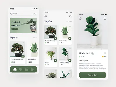 Plant Shop Mobile App app design ecommercedesign graphic design mobileapp onlineshopdesign plantmobileapp plantshop plantshopapp plantshopmobile plantshopmobileapp ui uidesign uiux uiuxdesign uxdesign webdesign