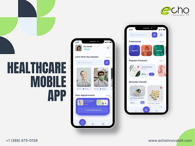 Health Care Mobile App graphic design ui