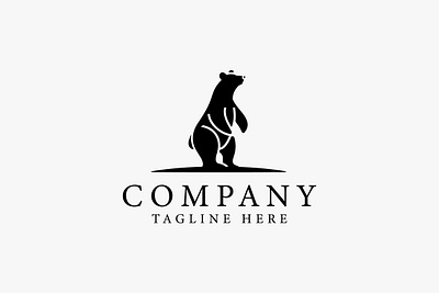 Standing Bear Logo Design branding design graphic design illustration logo stability vector