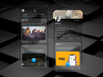 UI Design X Mobile App appui graphicdesign mobile mobiledesign twitter ui uitrends ux x