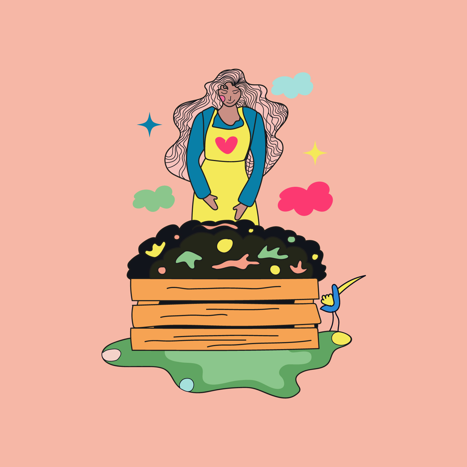 Nature Illustration art flat graphic design home illustration nature vector