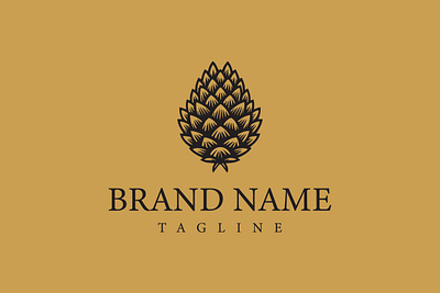 Pine Cone Logo Design design logo symbolism vector