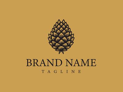 Pine Cone Logo Design design logo symbolism vector