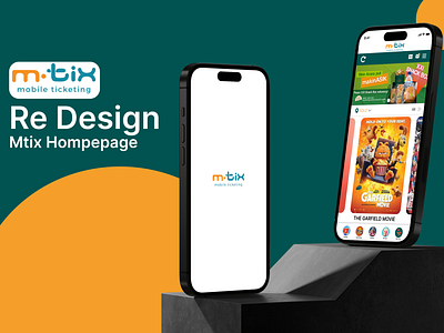 Mtix ReDesign Homepage design mobile app ui ui designer ui ux designer