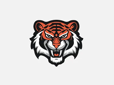 Tiger Logo Design branding design graphic design logo vector wild