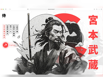 Japan UI Web Design branding figma figma design japan art japan layout japan style japan ui logo miyamoto musashi web musashi web ui ui japan ui web design uiux uix japan style ux web design