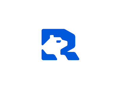R and bear bear brand branding design elegant graphic design illustration letter lettermark logo logo design logo designer logomark logotype modern r tech