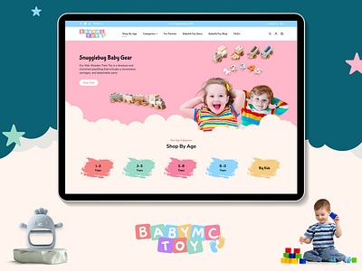 Baby Mc Toy babytoy homepage landingpage toy uiux website