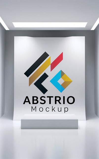 Abstrio Logo Mockup branding illustrations logo mockup