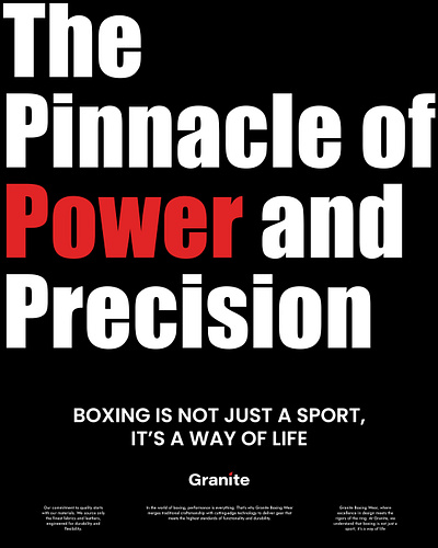 Granite Boxingwear Type Poster apparel branding identity clothing brand identity fashion brands identity grid poster grid type poster identity design mens apparel branding identity mens clothing brand identity mens fashion branding identity mens sportswear mens sportswear branding mens sportswear identity design sportswear brand design sportswear brand logo sportswear brand mark sportswear branding identity sportswear type poster type poster type system