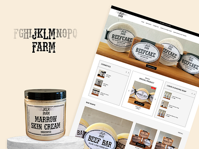 JKLM Farm Website Design cream landingpage skincare ui uiuxdesign ux website