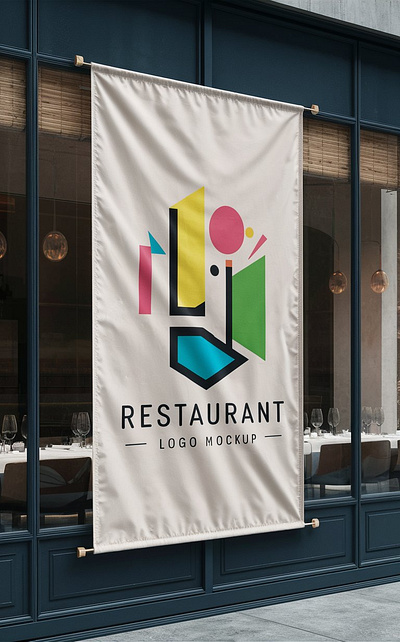 Restaurant Logo Mockup logo logo design mockup restaurant