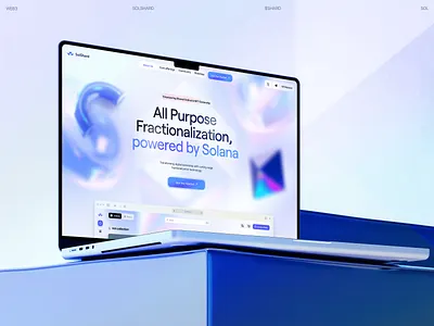 SolShard: NFT Marketplace Home Page app design bitcoin blockchain crypto crypto exchange cryptocurrency dapp defi etherium financial app fintech landing page memecoin nft platform product design token trading wallet web3