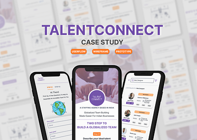 Website Design For TalentConnect | Case Study case study design mobile design prototyping ui ui desgn user experience user research ux design visual design website design wireframe