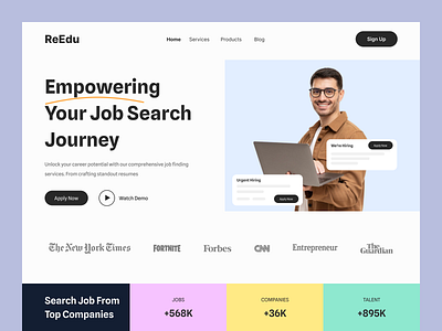 Job finding website landing page UI design design web uiux job finding web ui landing page uiux latest website ui modern web ui uiux web design uiux web designer uiux website design web landing page ui web uiux web uiux designer website landing page website ui website uiux website uiux desgin