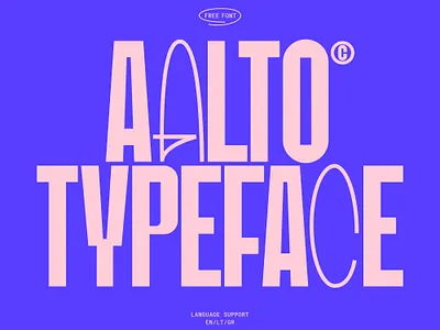 Aalto OpenType Font aalto flyer font fonts glyphs greekfont opentype poster text typeface