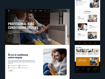 Volt 🧊🔥 | HVAC Webflow Template Design ac air condition air cooler hvac landing page maintenance one page room heater servicing template weather webflow website