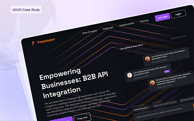 UI/UX Perpetuator - A Revolutionary Tool branding business website case study chatgpt design document library figma forget password graphic design integration login sign in sign up typography ui design user dashboard ux webapp