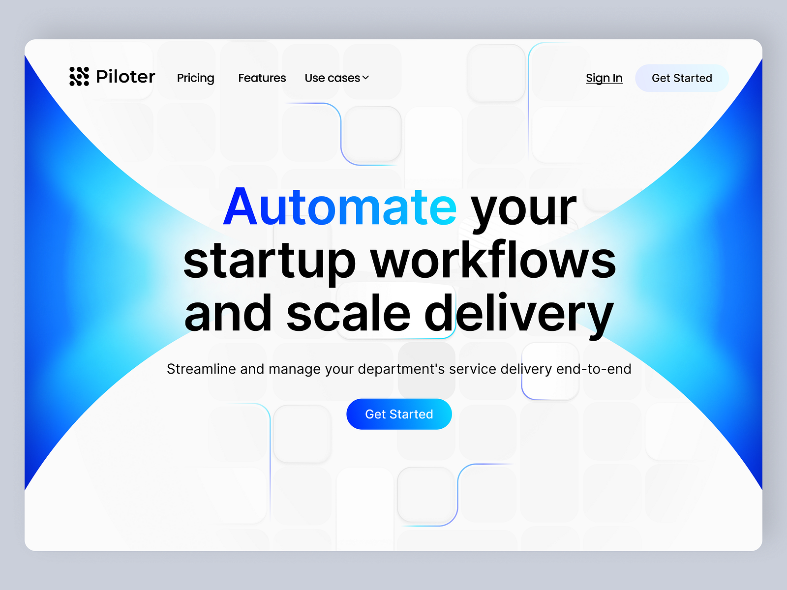 SaaS Automation Workflow Website Design by Emilian for DesignUp on Dribbble