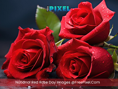 Petals in Pixels- "National Red Rose Day Stock Selection" floral flower freephotos freepixel freestockimages graphic design national red rose day red rose stockimages