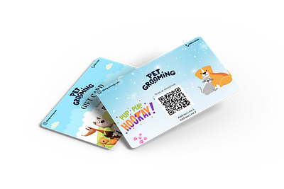 Pet Grooming Gift Cards branding graphic design logo marketing ui