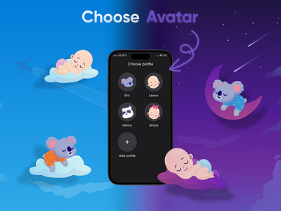 BabyFM - Avatars avatar babyfm branding brigit.dev design graphic design illustration saas ui ux