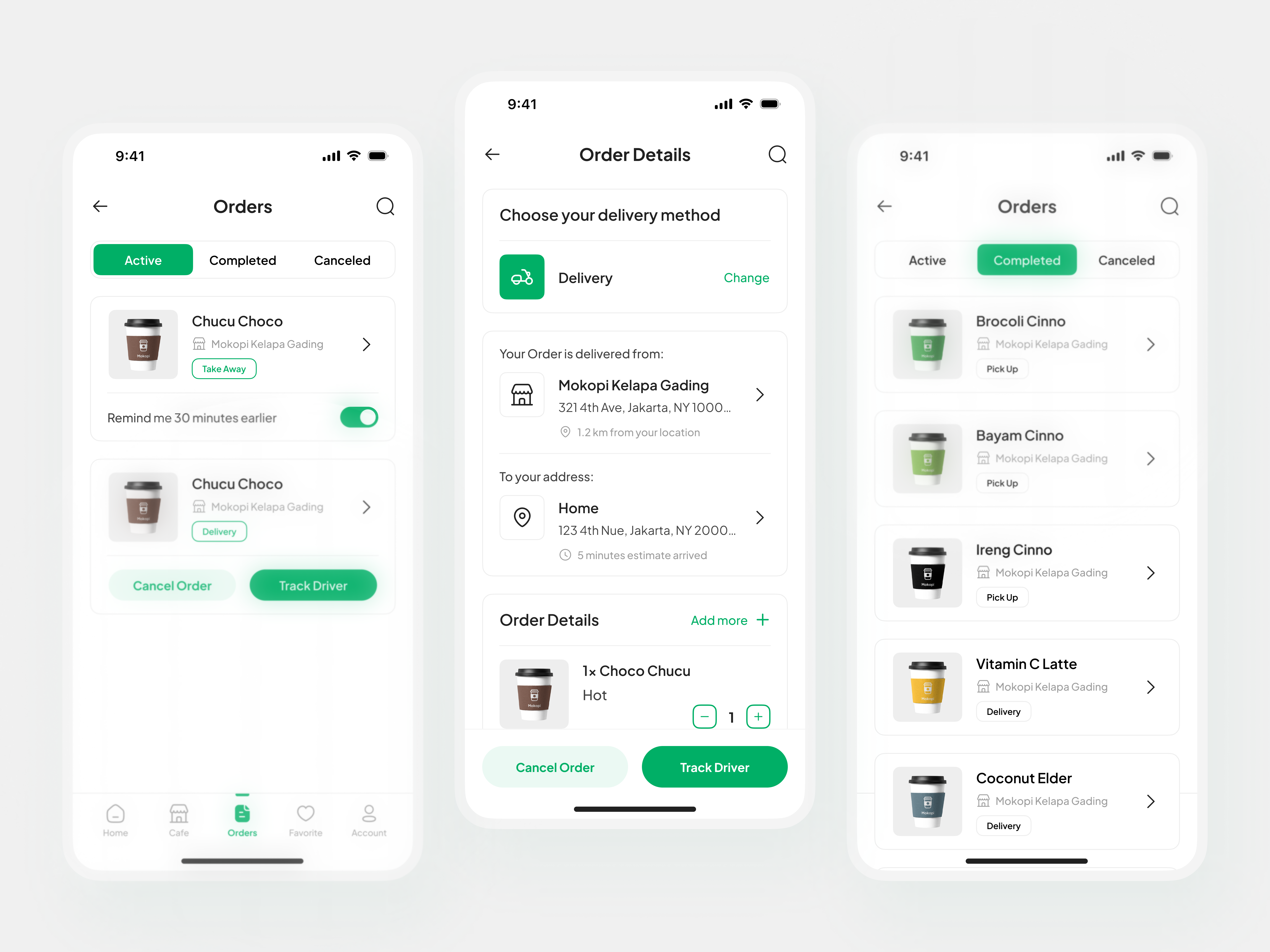 Mokopi - Order, Action Page Menu flow | Mobile UI Kit ai agent branding clean dashboard delivery e commerce minimalist mobile online business saas shop shopping cart travel ui web3 website design