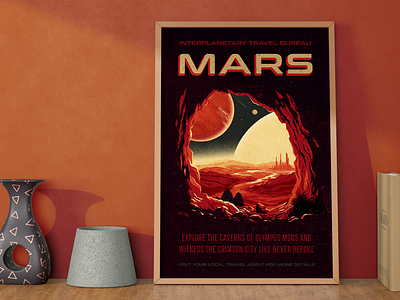 Space Travel Poster design digital art illustration poster