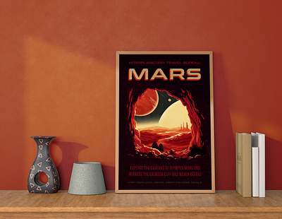 Space Travel Poster design digital art illustration poster