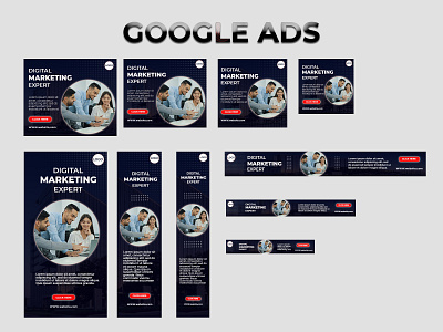 Google ads banner ads branding color design fonts graphic design logo picture text ui