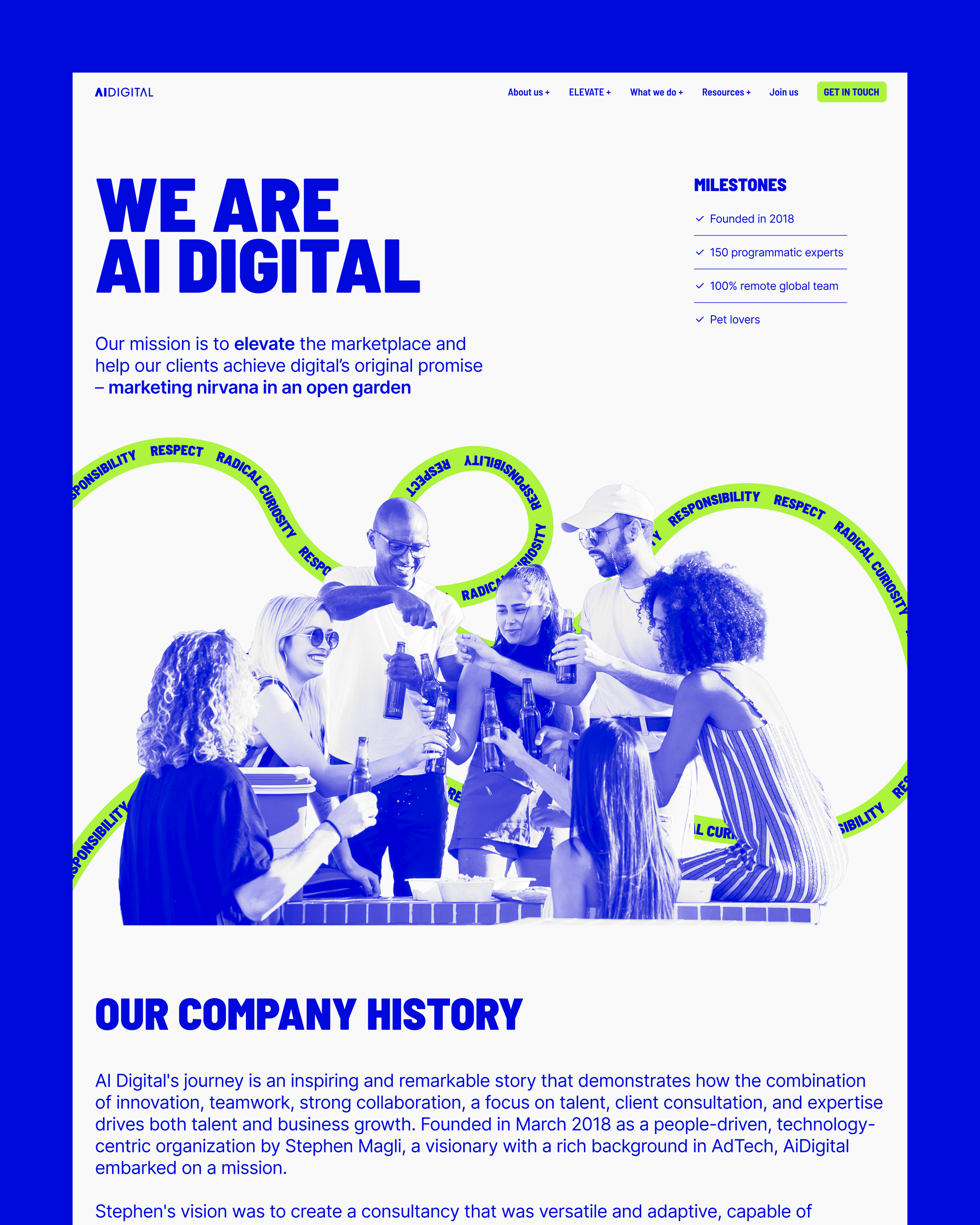 Brand touch-up and Digital Presence for AI Digital branding ui