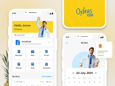 Oxleas NHS Handbook: Streamlining Healthcare Documentation design system doctors mobile app development nhs handbook product design ui ux