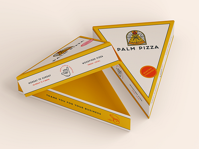 Palm Pizza Branding brand identity branding design logo pizza restaurant