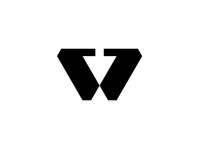 Letter W with Arrow Logo // For SALE arrow bold logo branding down download geometric graphic design guideline guides icon logo mark minimal modern negative space smart w w logo