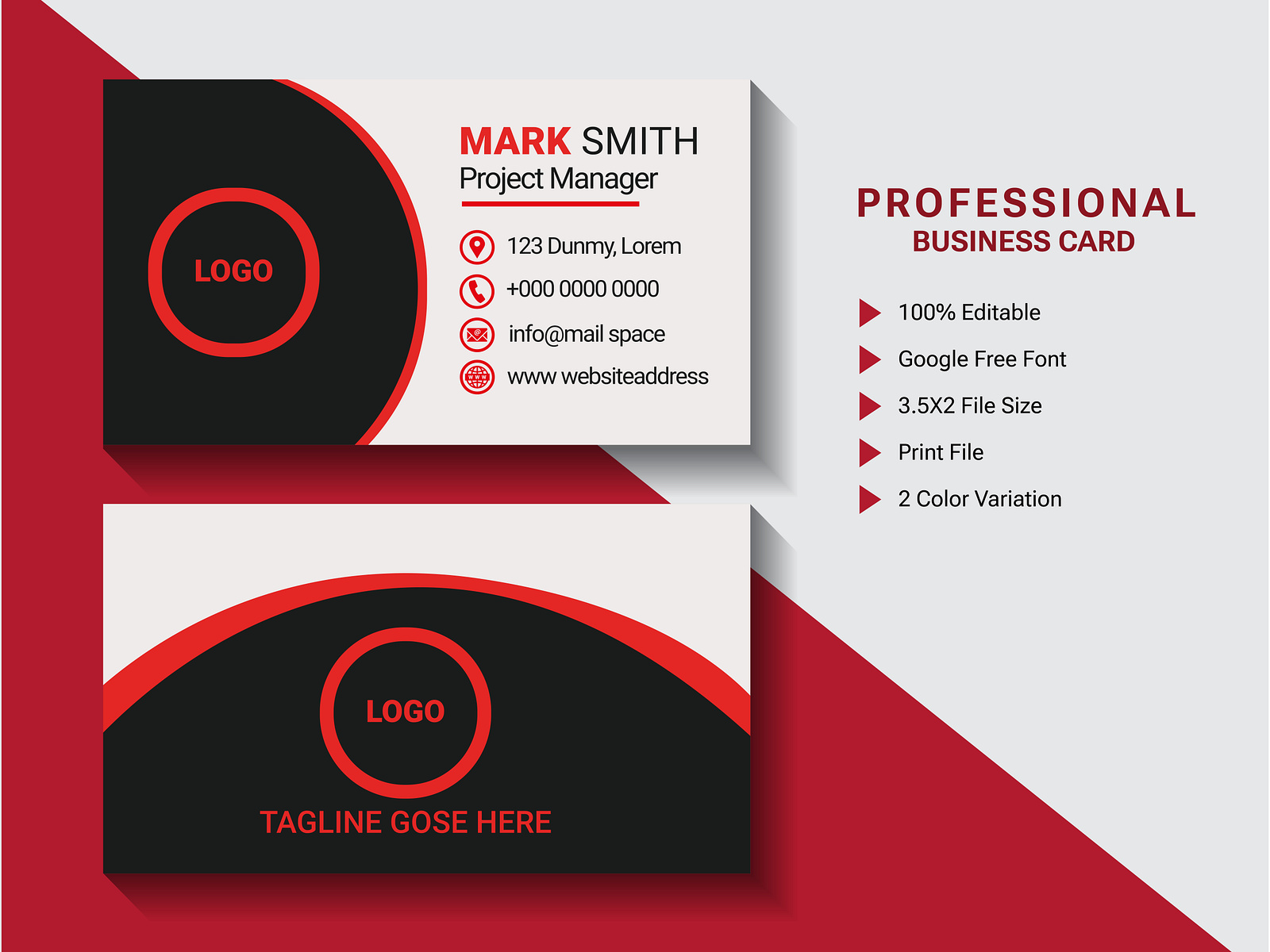 modern creative business card design template. by Hridoy Saha on Dribbble