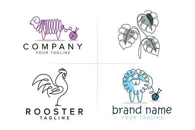 Animal Line Logo Illustration graphic design