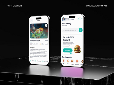 GobbleGo - A Food Delivery Mobile App UI Design in Figma dribbbleshot ui