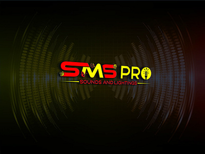 SMS PRO SOUND AND LIGHTINGS LOGO DESIGN bulb logo event logo event managment log light logo light logo design sms logo sms pro logo sound logo speaker logo speakers logo design