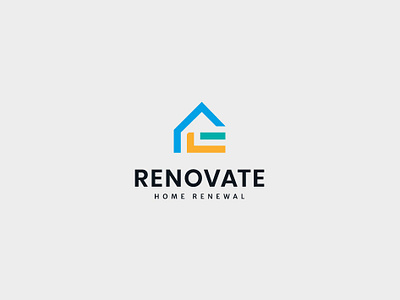 HOME RENEWAL COMPANY LOGO DESIGN. brand identity chateau diy clean dry escape to the dream french renovation home home renewal inventions modern logo passion rénovation renovating a home renovation rénovation tools