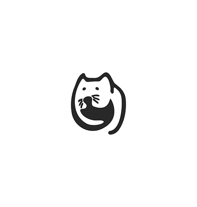 Ghost Cat Logo Design cat cat ghost cat logo cat logo design dynamic flat ghost logo ghost logo design illustration minimal modern symbolic