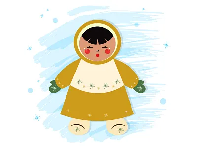 Eskimos. Flat Illustration. branding design graphic design illustration logo vector