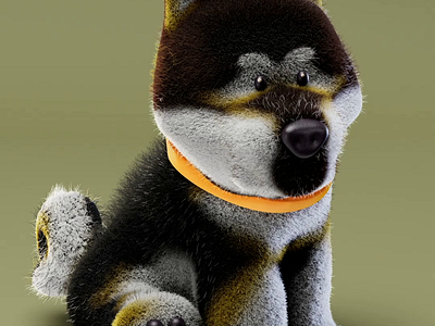 shiba inu. character concept. 3d animation c4d character concept design dog fur graphic design illustration inu motion graphics shiba