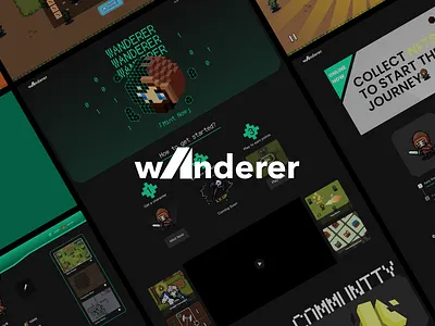 WANDERER - WEB3.0 Gamefi UI Design branding design logo ui