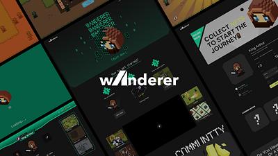 WANDERER - WEB3.0 Gamefi UI Design branding design logo ui